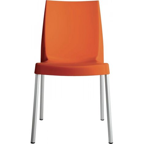 Sedia bar cucina in polipropilene gambe acciaio impilabile leggera BOULEVARD Grand Soleil (1/2)