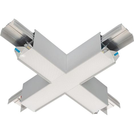 X-Verbindung für LED Linearstrahler Turner 15W 3000K Silber Warmweiß