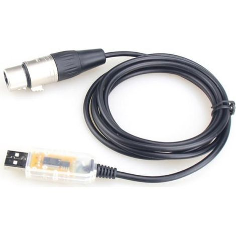 Adaptateur USB vers DMX - Convertisseur RS485 pour Contrôle Éclairage Scénique - Longueur 1,8 m - Pour PC Windows Mac Linux Android (1/4)
