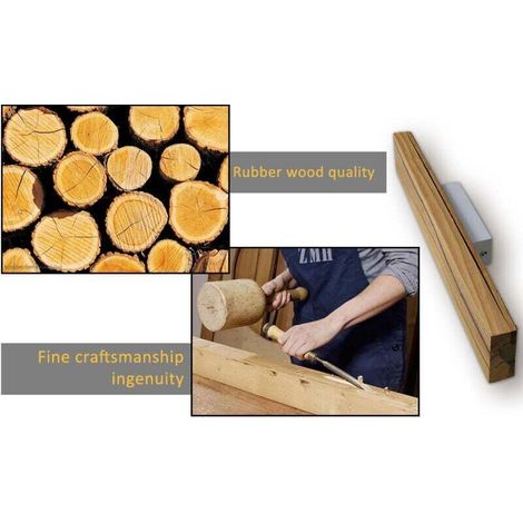 Applique da parete per interni, lampada da parete in legno per camera da letto - LED bianco caldo 3000K 12W luce notturna rotante per corridoio con interruttore, illuminazione interna per bar, scale,  (1/4)