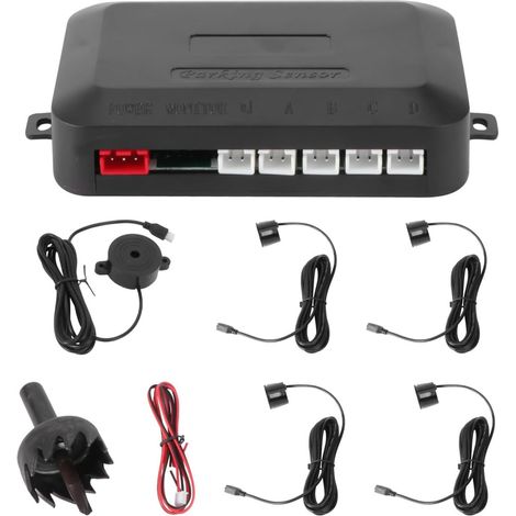 Alarme Sonore à 4 Capteurs Ldfm01 pour Voiture de Recul Abs Noir, Système Double CPU à Chipset Avancé, Couverture Étendue pour Petits Objets et Barres (1/3)