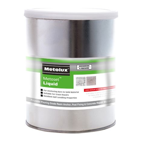 Metolux 2 Part Metoset Liquid Mortar Grey - 1kg
