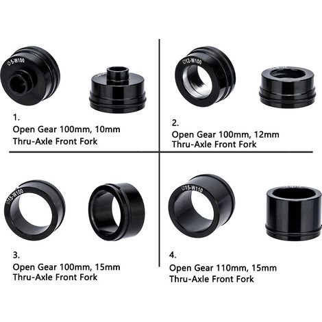 ZTTO – support de fourche de vélo à dégagement rapide, supports d'essieu traversant, bloc avant, support de toit de voiture pour 5x100mm, 12x100mm, 15x100mm, 15x110mm (1/5)