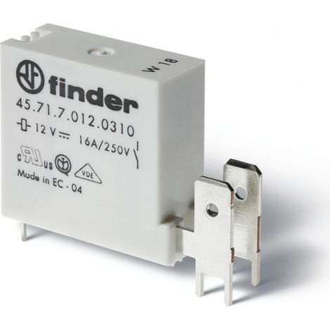 Relais CI température ambiante 1NC 16A 48V DC sensible Faston 250 FINDER 457170480410