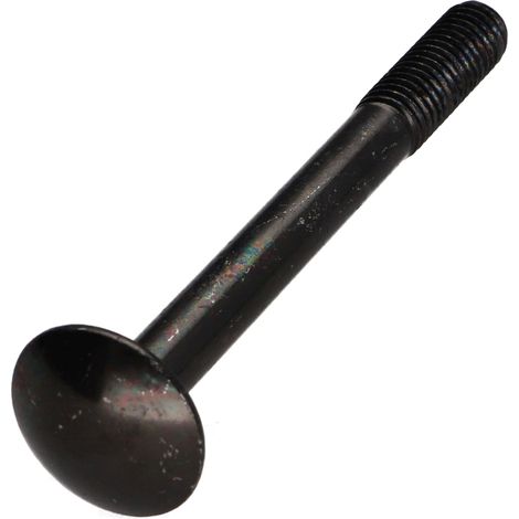 TRCC JAPY tête ronde collet carré M8X80 Filetée sur 22 Filetage partiel Acier zingué noir-1 pièce (1/3)