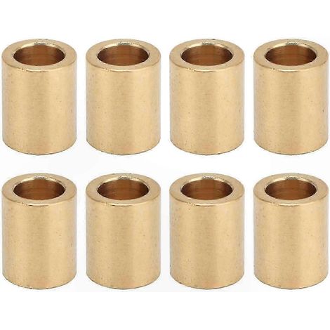 8 Douilles Autolubrifiantes, Alésage 8mm x Diamètre Extérieur 12mm x Longueur 15mm, Manchon de Palier Spécial pour Applications Coulissantes (1/5)