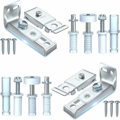 Kit Réparation Porte Pliante 2 Pièces Rechange Support Pivot Roue Porte Placard Coulissant (1/4)