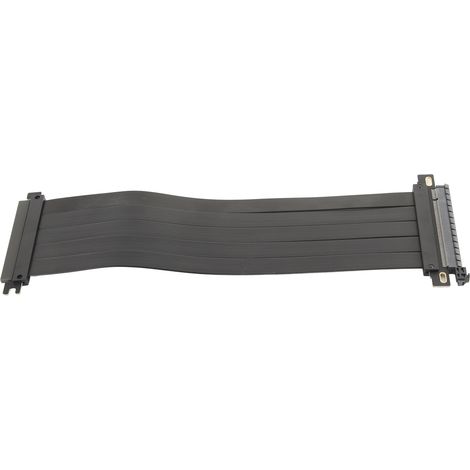 Câble rallonge GPU haute vitesse flexible 180 degrés PCIE 4.0 X16 30 cm/11,81 po, noir, adapté pour RX6900XT RX6800XT RTX3090ti (1/5)