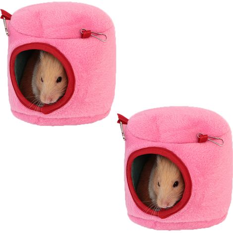 Nid Pour Hamster - Maison Douce En Peluche - Abri Chaud Pour Rongeurs - Décoration Cage Animaux - 1 Pièce (1/5)