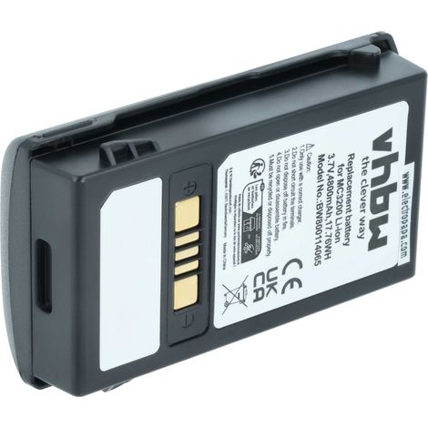 vhbw batteria sostituisce Motorola BTRY-MC32-01-01 per lettore di codici a barre, POS (4800mAh, 3,7V, Li-Ion)
