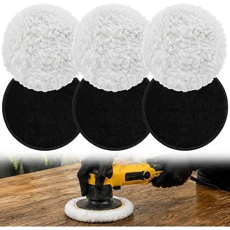 Pad Polissage Laine D'agneau, 125mm Tampon Polissage En Laine (1/5)