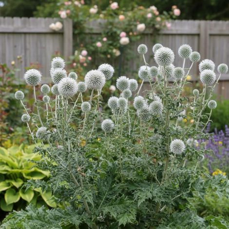 Boule azurée Star Frost, Echinops/Lot de 9 godets