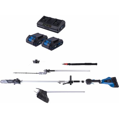 Scheppach Outil multifonction sans fil BC-MFH400-X - SET S2.5 - série 20V IXES - Brushless - 4 fonctions en 1 - 2 batteries 2Ah + chargeur inclus