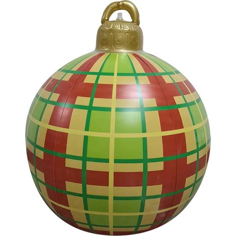 Boule De Noël Gonflable - 60 Cm - En Pvc - Pour Extérieur Jardin Terrasse - 1 Pièce (1/5)