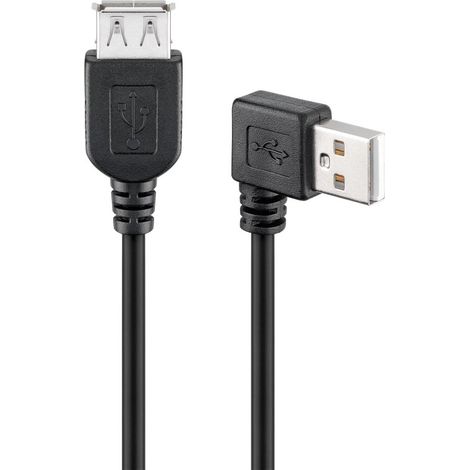 Wentronic 95702-GB - Cable USB (2.0, USB A, USB A) Negro