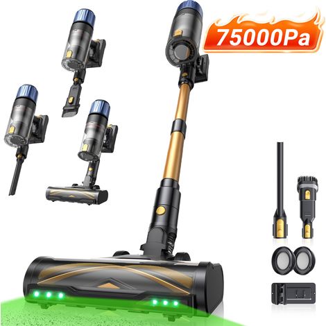 Aspirateur balai sans fil Proscenic PC15 - 70 min d'autonomie – 75000PA/160AW – Technologie GreenEye™ – Brosse large 120° (1/5)