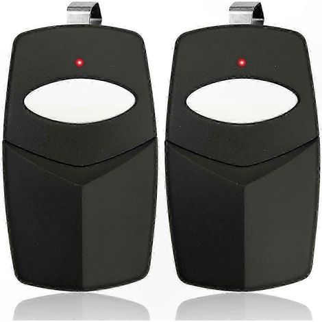 Lot de 2 télécommandes à 3 boutons pour ouvre-porte de garage, 8 commutateurs DIP, 310 MHz, compatibles avec les systèmes Linear. (1/4)