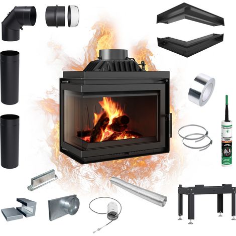 Kamineinsatz Gusseisen KRATKI SIMPLE links 8 kW Ø 200 (1/5)