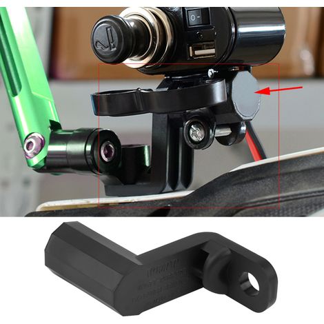 Support téléphone GPS moto, support réhausseur rétroviseur universel, support guidon moto multifonction, support rampe rétro, support navigation moto, support téléphone étanche résistant, support régl (1/5)