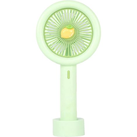 Mini ventilateur à main ultra-silencieux, design fruit, flux d'air puissant, portable pour voyage, déplacements et usage quotidien (1/5)