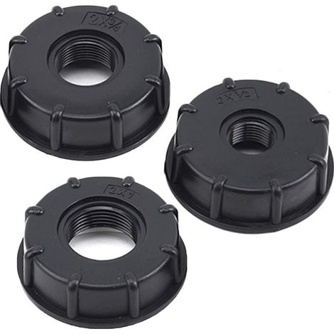 Lot de 3 Joints pour Barils Chimiques de 1000 litres - Tonne IBC, Filetage à 6 Points (1/4)
