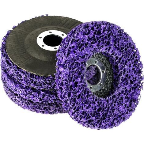 4 Pièces Disque de Nettoyage Grossier CSD Disque, 125mm x 22mm Nettoyage Disques de Meulage, Disques de Nettoyage Meuleuse pour Métal, Acier, Fer, Pierre, Bois et Plastique (1/5)