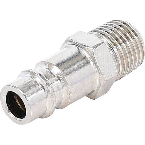 Raccord Rapide Air Comprimé - Filet Extérieur 6,3 mm (1/4) - Acier, Résistant et Pratique - D-Work (1/5)