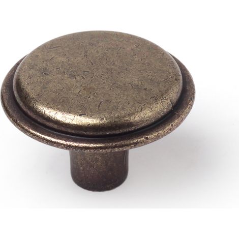 Pomo para Mueble  Estilo Clásico  Fabricado en Zamak  Acabado en Cuero Viejo  Medidas 303021 mm  Sistema de Fijación Atornillado  Incluye Tornillos M4  4 Unidades - (1/2)