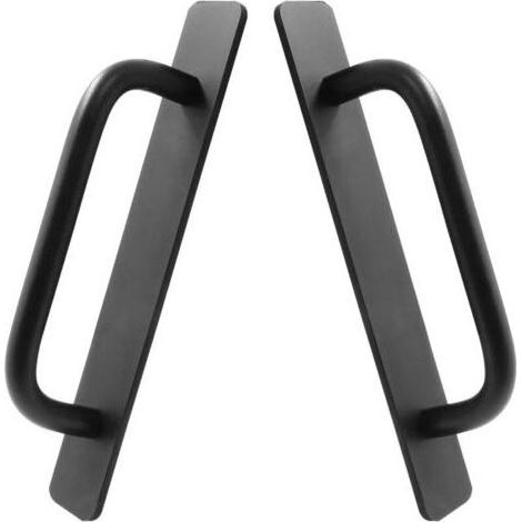 2 Pièces Poignées de Meuble Autocollantes, Autocollants de Poignée de Porte Coulissante, Noir Poignee Porte Coulissante, Poignées de Portes Adhésives pour Portes et Fenêtres, Armoires (1/5)