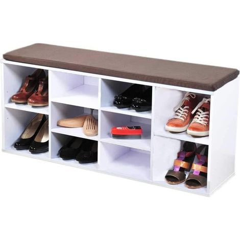 Kesper Mobiletto per scarpe moderno bianco 103,5 cm (1/3)