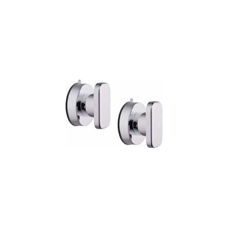 Lot de 2 ventouses (65mm) poignée porte porte fenêtre poignée porte en verre ventouse poignée réfrigérateur tiroir salle de bain mur placard tiroir verre ventouse porte bouton meubles bouton de comman (1/5)