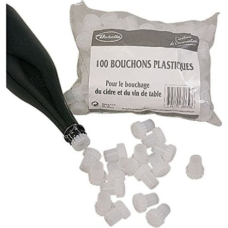 Duhalle 3242772020092 Tapones de plástico blanco 100 uds