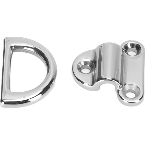 Anneaux d'arrimage en acier inoxydable 316 avec boucle en D pour usage marin - Kit de base - Accessoires pour cordages de yacht (1/5)