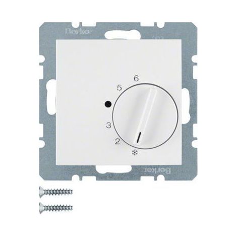 Berker Regulador de temperatura blanco compacto 250V 10A