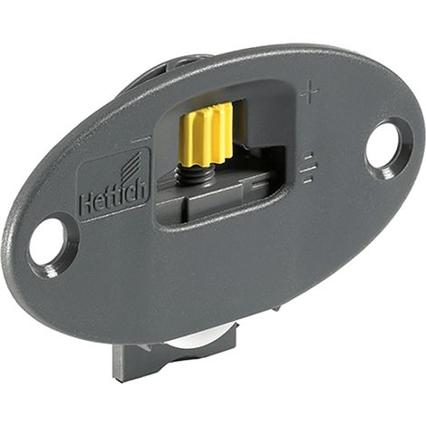 Hettich Laufteil werkzeuglos +/-1,5mm,15kg SlideLine 55 Plus,9115219 gra, unbeh.