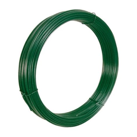 Filo ferro plastificato verde in matasse mt.100 - Specifiche: N°11 filo Ø mm 1,8 per legature (1/2)