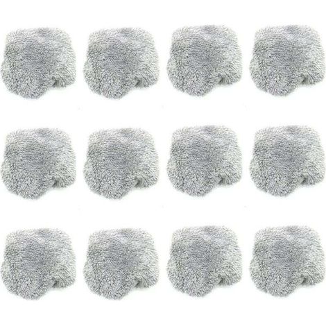 Lot de 12 Chiffons Microfibre pour Aspirateur Robot Nettoyeur Vitre et Sol Électrique (1/4)
