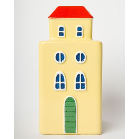 Vaso Decorativo Palazzo Yellow 9x9x18 cm Giallo Blogo