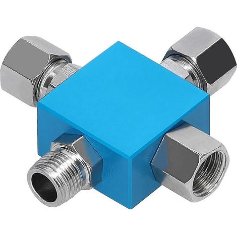 Connecteur compact à trois voies, répartiteur polyvalent pour compresseur d'aérographe, améliorant la fonctionnalité des aérographes multi-outils.