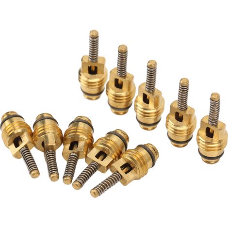 20 Pièces Noyau de Valve Climatisation Aluminium Cuivre Auto AC Haute Pression pour Véhicules (1/5)