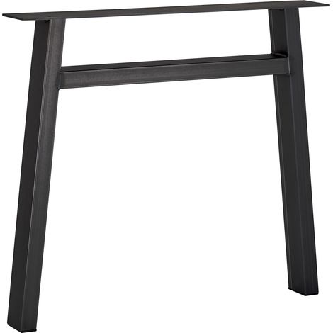 Tischgestell H-Form Stahl used look Profil: 80 x 40 mm Höhe: 720 mm Tiefe: 800 mm Tischkufen Industriedesign Tischuntergestell Tischkufe Kufengestell von SOTECH