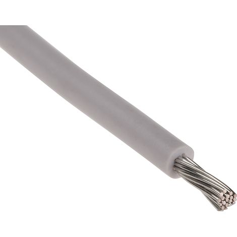 Câble pour environnement difficile RS PRO, 1,3 mm², 16 AWG, +105°C max, PVC Blanc, 100m ( Prix pour Bobine de 100 Mètres )