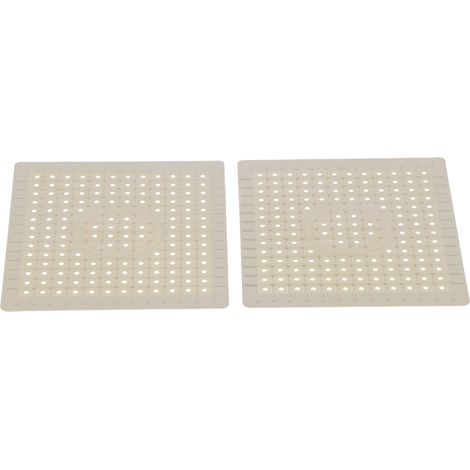 Spülbeckenmatte, 2 Stück, lebensmittelechtes Gummimaterial, rutschfest, leicht zu reinigen, Spülbeckenschutzmatte für die Küche (1/5)