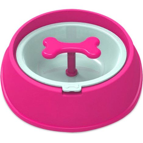 Ciotola sport per cani gatti 15 cm anti-soffocamento e migliore digestione Rosa