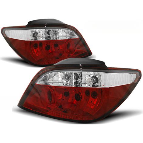 Paire de feux arriere Peugeot 307 01-07 rouge blanc-27336234