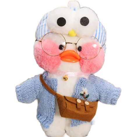 Canard rose en peluche douce, jouet animal moelleux pour enfants garçons filles (1/5)