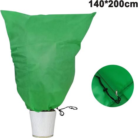 Couverture antigel pour plantes 1,2 x 1,8 m, verte, fruitière, non tissée, pour arbres en pot, 1 pièce (1/5)