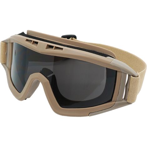 Lunettes de protection désert coupe‑vent anti‑sable, lunettes solaires couleur kaki (1/5)