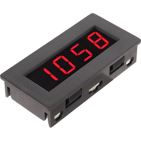 Compteur de fréquence numérique RPM 0.56" 5-9999, affichage LED rouge, alimentation 8-15V DC, tachymètre digital (1/5)