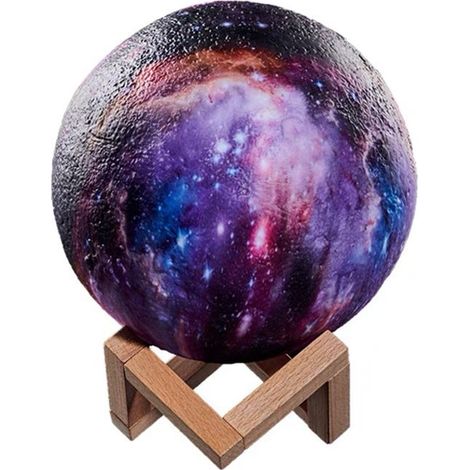 Veilleuse lune LED 3D / Lampe lune (16 couleurs) — Idéale pour Noël ou les anniversaires